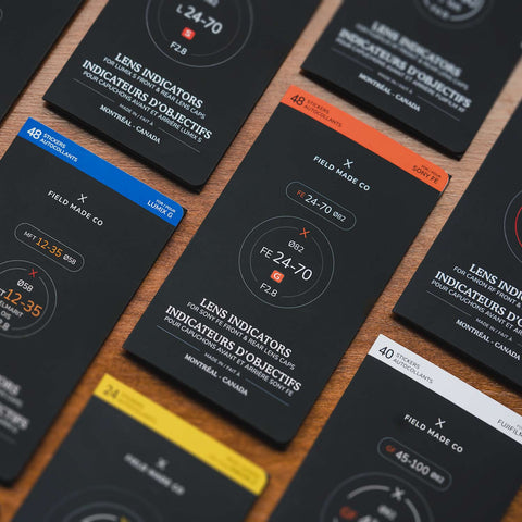 Front & Rear Lens Indicator Sticker Packs