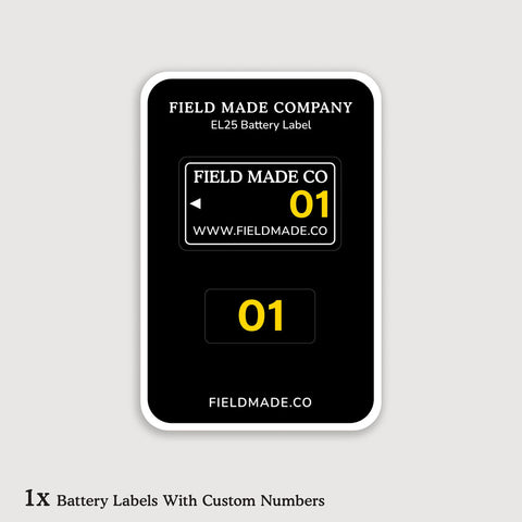 Customizable Labels for Nikon EN-EL25 Batteries
