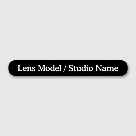 Customizable Lens Hood & ID Labels