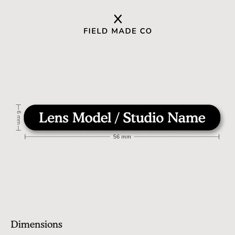 Customizable Lens Hood & ID Labels