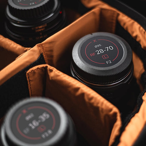 Field Made Co camera lens indicator labels for Canon RF