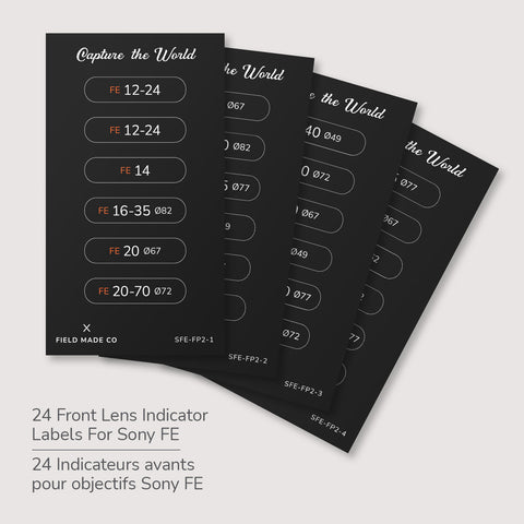 Lens Indicator Pack for Sony FE
