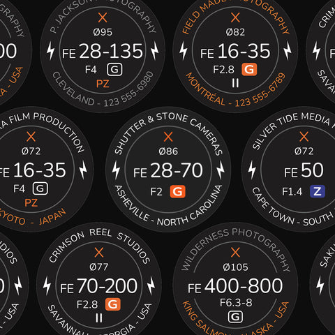 Customizable Lens Indicators for Sony FE & E