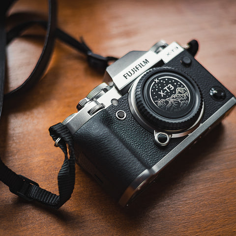 Camera Indicator for Fujifilm XF - Silver Foil