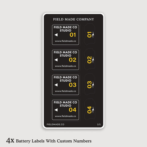 Customizable Labels for Nikon EN-EL15 Batteries