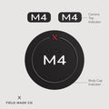 Leica M4 camera indicator label, classic finish, by Field Made Co