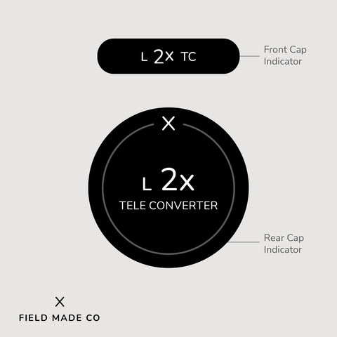 Lens Indicator Vinyl Sticker for Sigma L-Mount Front & Rear Caps